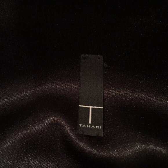 π€ Tahari Womenβs Black A-Line Skirt w/ Satin Waistband & Tie Belt | Size M π€ - Picture 6 of 8